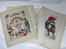 Agonie de la Commune 1870 Frankreich Lithografie 20 Bl&auml;ttet Original G.Marcilly