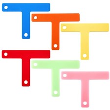 6 Colors High Visibility Silicone T Marks Set for Actor Stage Walk, T Marker,...