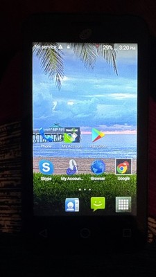 Alcatel One Touch A460G 2GB  Tracfone Fast Ship Black Very Good Used Check IMEI