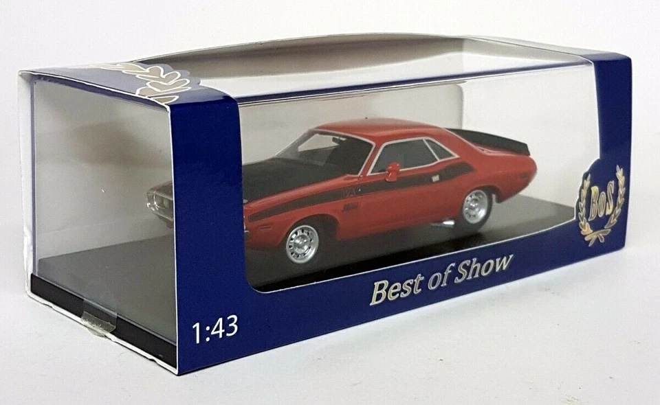 Dodge Challenger T/A 1970 Bos 1/43 - 43645 rojo/negro coche modelo resina Foto 2 de 4