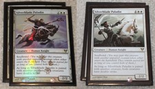 MTG Silverblade Paladin Rare Promo 2 Foil, 2 non-foil Avacyn Restored