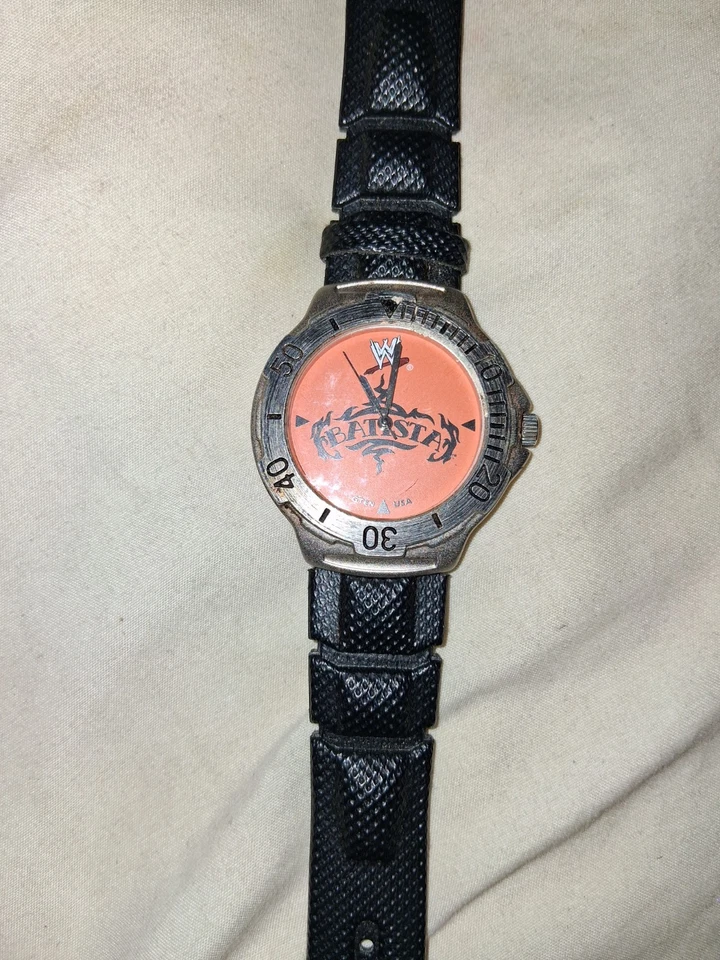 NUEVO RELOJ de lucha libre vintage WWE BATISTA Dave Bautista 2008 *ENVÍO GRATUITO Foto 4 de 4