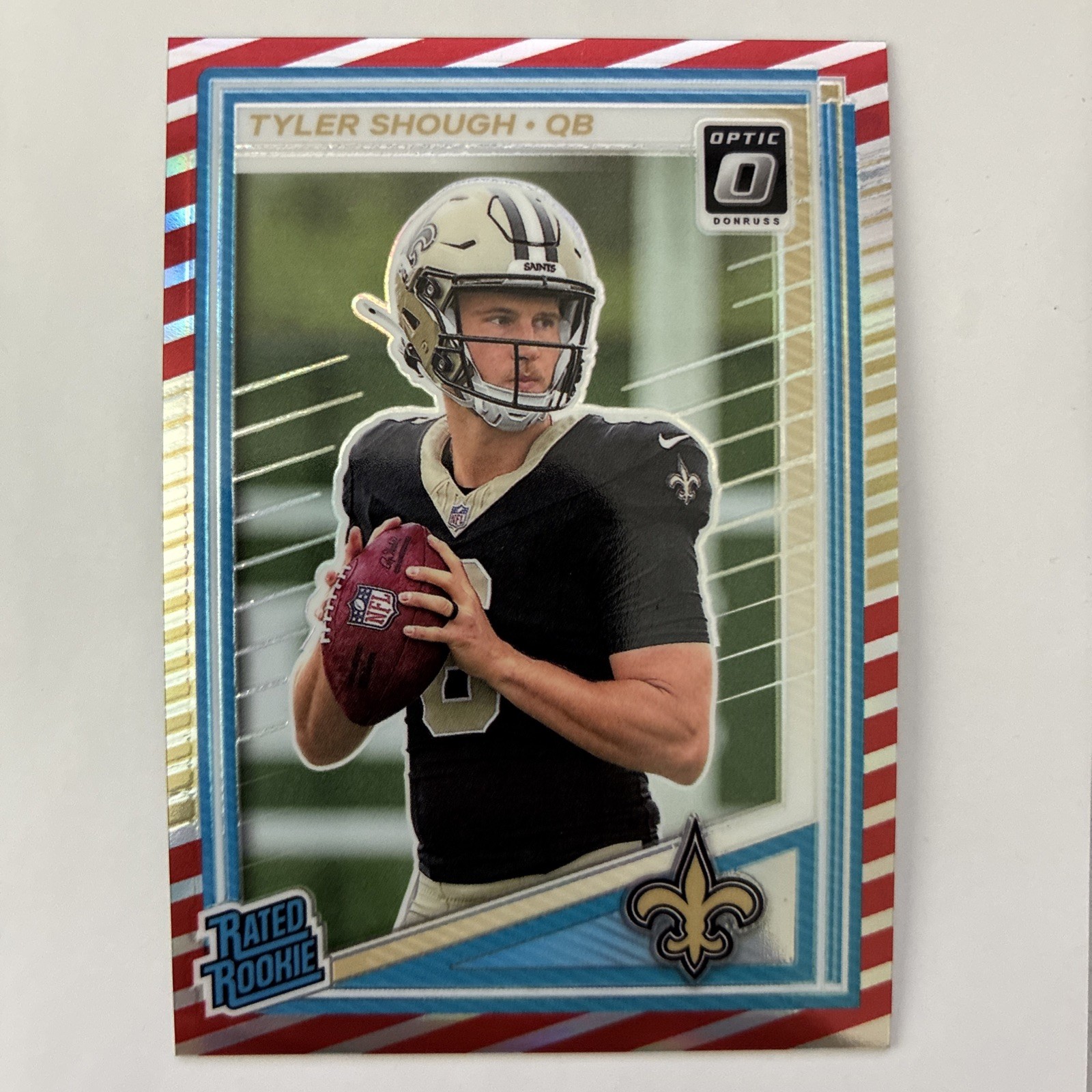 2025 Donruss Optic Tyler Shough SSP Freedom Prizm Parallel Rookie Card RC #223