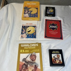 Atari 2600 &ldquo;Light Sixer&rdquo; 6 Switch Lot:, Wires 2 Joysticks 8 Boxed Games Tested