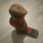 Vintage 1970s Wind Up Tin Litho Toy Red Jumping Parrot -WORKS-w/ Key 6” — photo 4