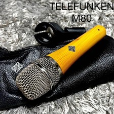 Telefunken M80 Dynamic Microphone Light Wood Cardioid Wide Range Used