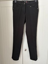 Pantalones cortavientos forrados con lana de golf JRB para mujer - negros. Talla 10