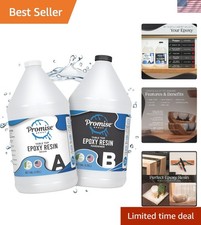High Gloss 2 Gal Clear Epoxy Resin - Durable, Water-Resistant for Wood Casting
