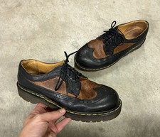 Doc Martens Made England 3989 Leather Two Tone Brogue Wingtip Oxford US 9/UK 8