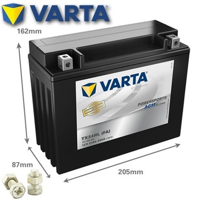 Batterie für Honda GL 1500 SE Goldwing SC22C 1998 VARTA YTX24HL-BS AGM Active