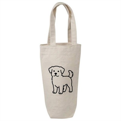 ''Dog Line Art'' Baumwolle Weinflasche Geschenk/Reisetasche (BL00047069)