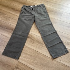 LL Bean Signature VTG Archive Field Trouser Pants Womens Sz 10 Missing Button