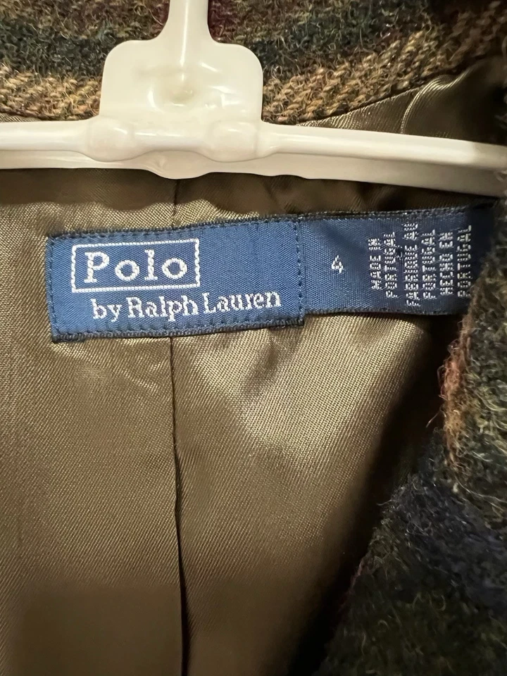 Polo By Ralph Lauren Plaid Blazer Size 4 - Image 2 of 4
