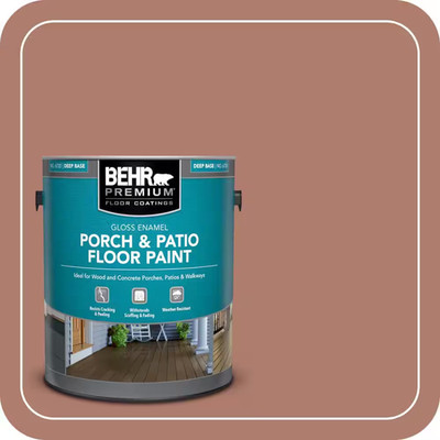 1 Gal. #PPU2-11 Mars Red Gloss Enamel Interior/Exterior Porch and Patio Floor Pa