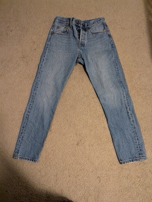 Levi's 501 Quality Clothing Premium 100% Cotton Women Size S Light Wash