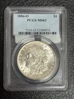 1884 $1 MORGAN DOLLAR MS63 PCGS