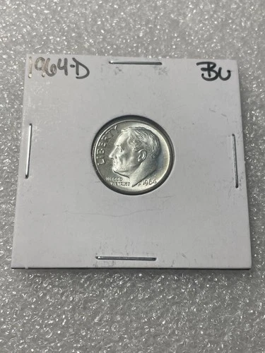 1964 D Roosevelt Dime BU Uncirculated Mint State 90% Silver 10c US Coin