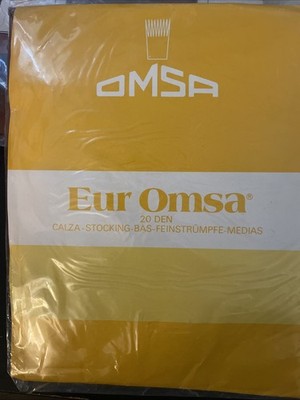 Paar EUR OMSA RHT Original Sexy Socken x Strumpfhalter Gr.10e1/2 (2XL) Farbe Biber