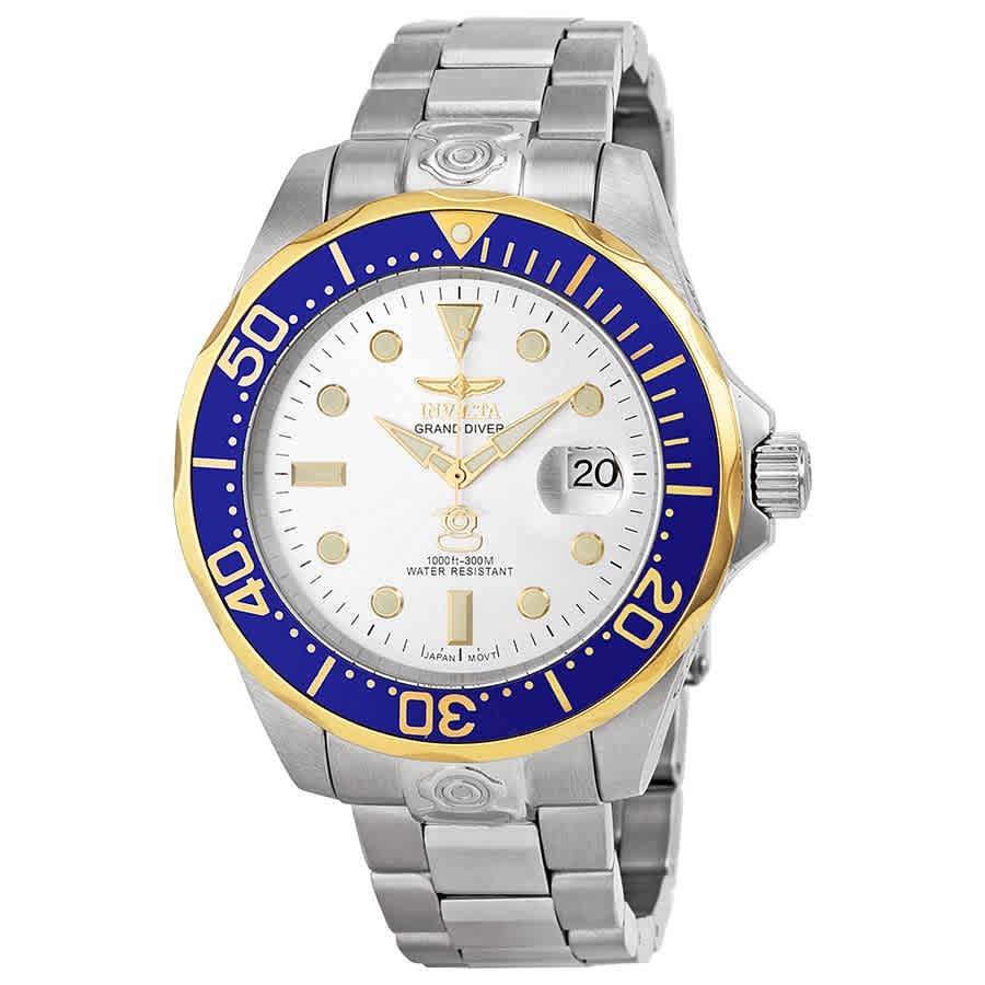 Reloj para hombre Invicta Pro Diver automático esfera plateada 13788