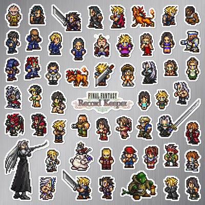 Final Fantasy VII 7 Magnets Final Fantasy Record Keeper 56 Magnet Pack