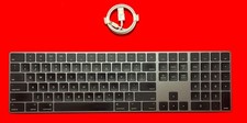 Apple A1843 Magic Keyboard W/Numeric Keys Black  Space Gray Tested Works Great 