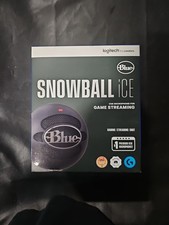 Niebieski mikrofon pojemnościowy do gier Snowball Ice USB - czarny
