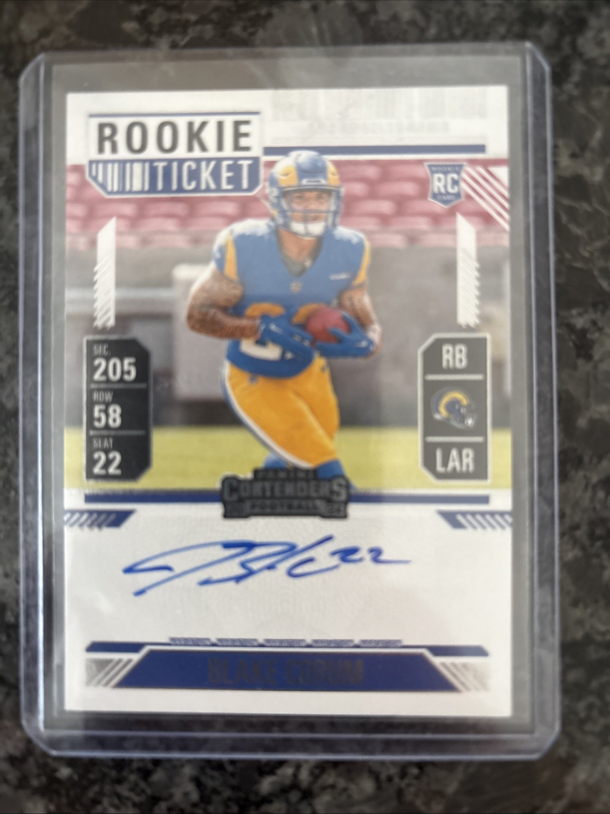 2024 Panini Contenders Rookie Ticket Blake Corum Auto