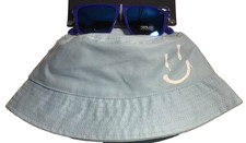 Biz  Bean Boy  s Bucket Hat  Sunglasses 6 Blue NEW
