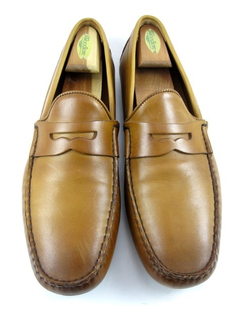 Allen Edmonds Super Sport Penny Leather Loafers in Walnut Size 11.5 D 625N