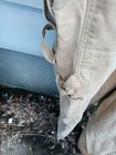 VTG Carhartt Dbl Knee Brown Bib Overalls Nail Apron Carpenter Duck R28 BRN 46x30 — photo 4