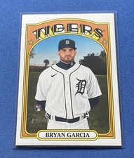 2021 Topps Heritage High Number #642 Bryan Garcia RC Detroit Tigers