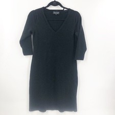 ✅ Claudia Nichole Little Black Cashmere Dress SIZE MEDIUM crew neck