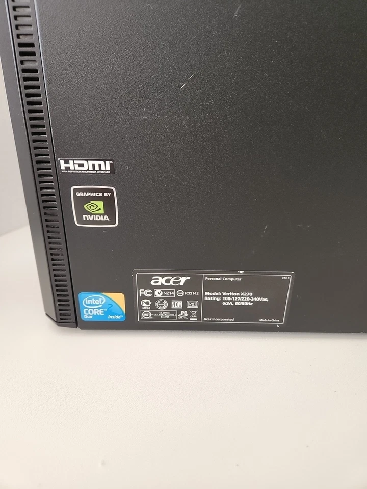 Acer Veriton X270 Core 2 Duo E7600 4GB RAM GT 610 Windows XP SP3 RETRO GAMING - Image 4 of 4