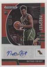 2020 Panini Prizm Draft Picks Prospect Red 60/199 Nathan Knight #PA-NK Auto 07d9