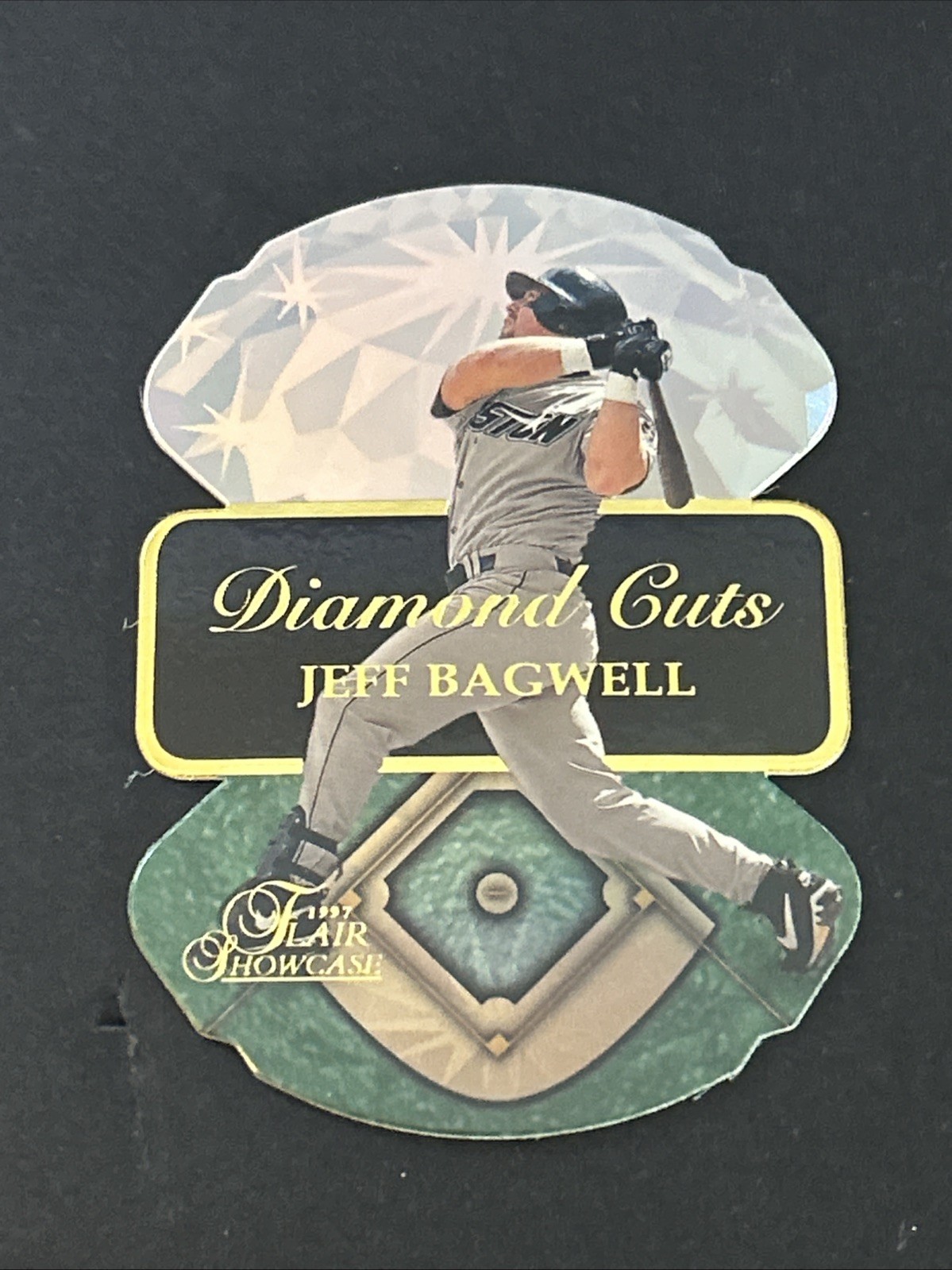 1997 Flair Showcase Diamond Cuts Die-Cut SP Insert #1 Jeff Bagwell Astros HOF