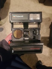 Vintage Polaroid Sun 660 Autofocus Insrant Film Camera 1980s