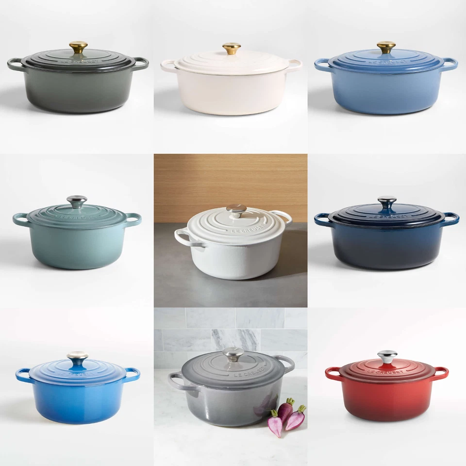Le Creuset Signature ® 8-Qt. Enameled Cast Iron Oval Dutch Oven - FULL COLOR - Image 2 of 4