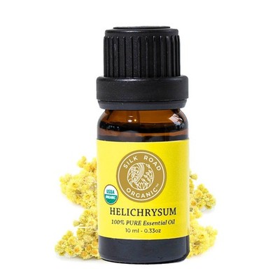 Silk Road Organic Helichrysum Italicum Essential Oil, 100% Pure Undiluted USDA C
