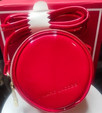 NWT MARC JACOBS Mini 4" Red Patent Leather Crossbody Round Purse MSRP $135