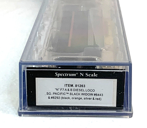 Bachmann N-Scale Spectrum Southern Pacific F7A&B Black Widow #6443 y #8292 Nuevo en caja | Condition: New
