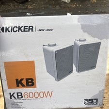 46KB6G KICKER 2-Way Full Range Indoor Outdoor Weatherproof Speakers for Home
