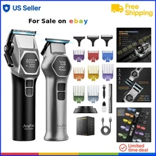 Hair Clippers Men Cordless Fast-Speed Steel Blades Fade Cutting Tools