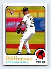 #553 2022 Topps Heritage * Roansy Contreras RC Pittsburgh Pirates
