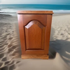 Sea Captains Ship Cutty Sark Cabinet Wood Cabinet Box Only Display Red Velvet