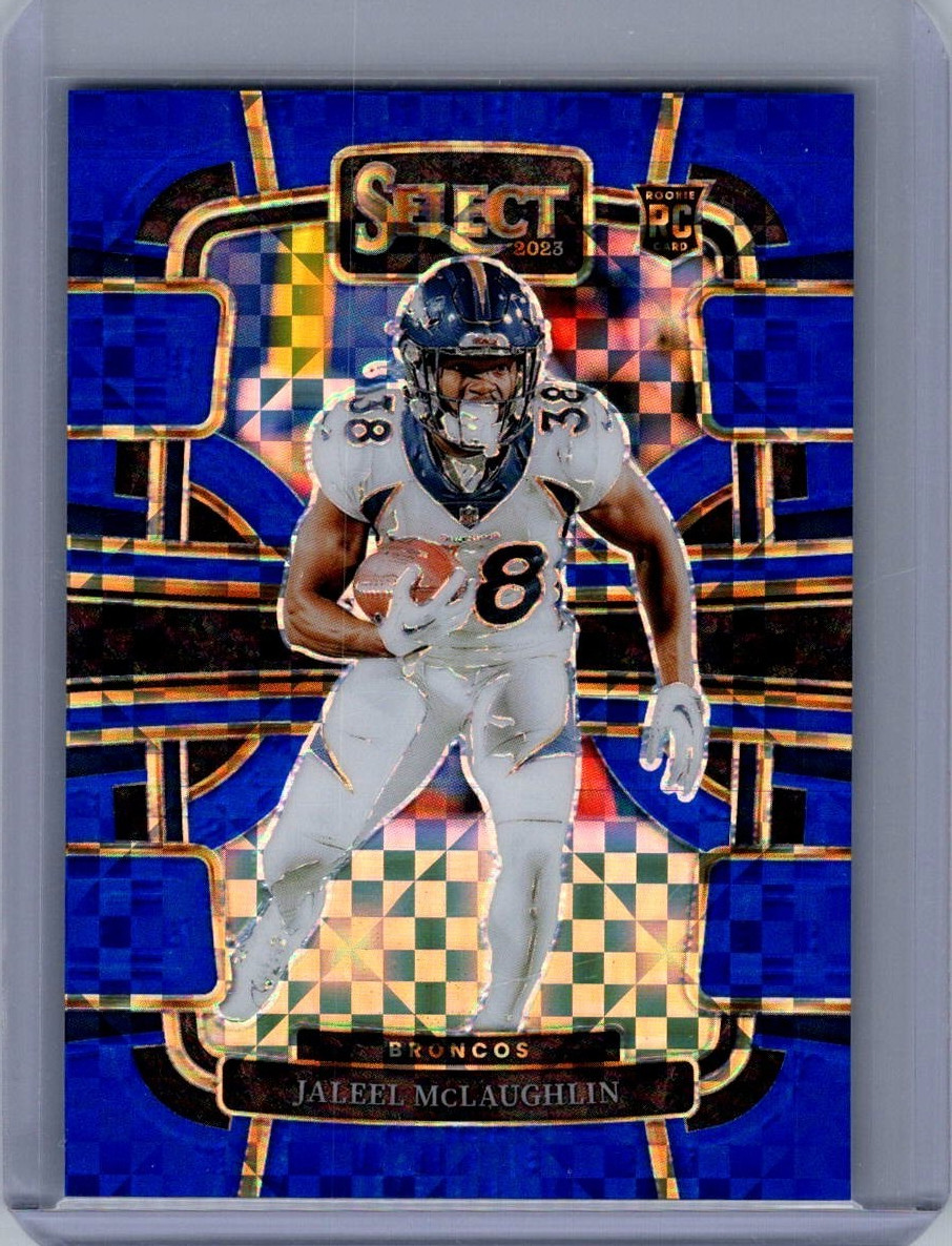 2023 SELECT BLUE POWER /199 ROOKIE CONCOURSE 32 Jaleel McLaughlin Denver Broncos