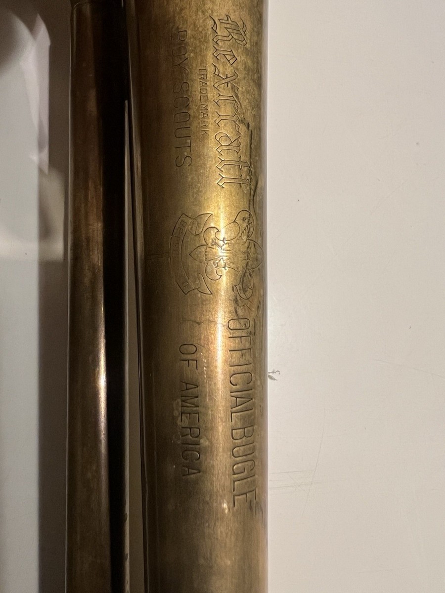 1930s Vintage Rexcraft Brass Bugle Boy Scouts of America w
