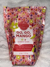 Scentsy Soak Go, Go, Mango Bath Soak, 2lb, BRAND NEW SEALED women  s bath