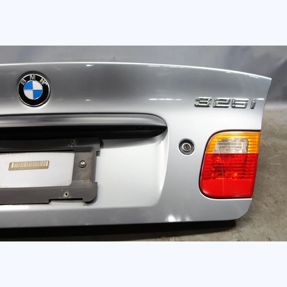 99-05 BMW E46 3-Series Sedan Factory Rear Trunk Boot Deck Lid Silver Grey OEM - Image 2 of 4