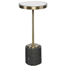 24.75 Inch Mirrored Accent Table - Furniture - Table - Accent - 208-BEL-4529525