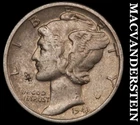 1943 Silver Mercury Dime - Scarce  Better Date  No Reserve  #i91